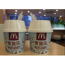 Flurry Ice Cream Paper Cup com duplo PE
